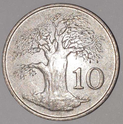 1994 - 10 CENT COIN - ZIMBABWE - (Copper-Nickel)